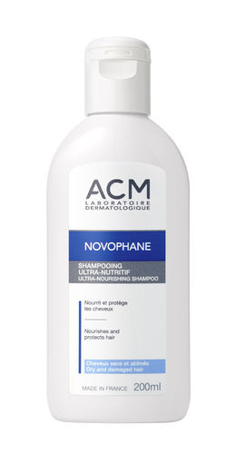 ACM Novophane Ultra-Nutritive shampoo kuiville hiuksille, 200 ml