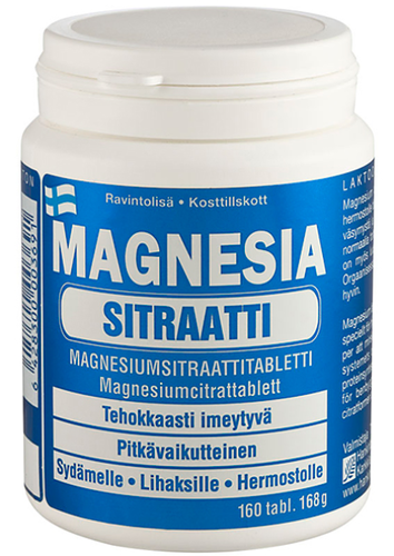 Magnesia sitraatti magnesium citrate 300 mg 160 tabl