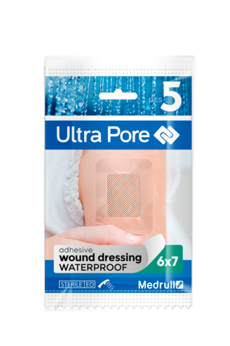 Medrull Ultra Pore waterproof adhesive bandage 6x7cm 5 pcs