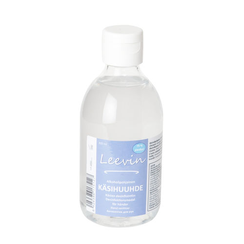 Alcohol-based (75 %) hand sanitizer Leevin 300 ml for hand desinfection