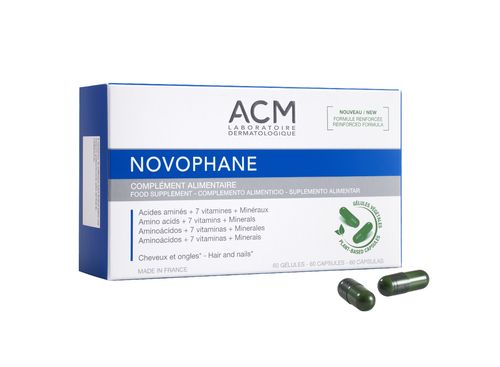 ACM Novophane Caps näring för hår och naglar 60 kapslar