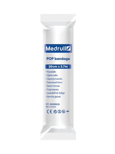 Medrull POP bandage kipsiside 20 cm x 2,7 m 1 kpl