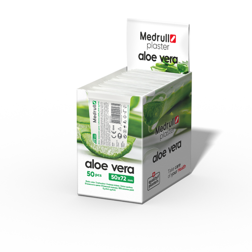 Medrull Aloe Vera laastari 50x72 mm 50 pcs