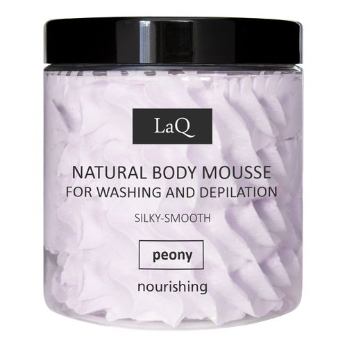 LaQ Pesu- ja epilointivaahto Natural Body Mousse Peony 100 g