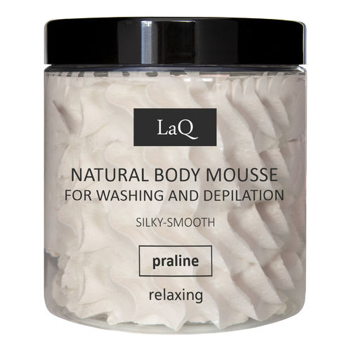 LaQ Pesu- ja epilointivaahto Natural Body Mousse Praline 100 g