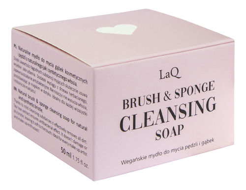 Laq Brush  and  Sponge Cleansing soap 50 ml