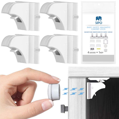 Baby Safety Magnetic Cabinet Lock 4+1 (key) pcs